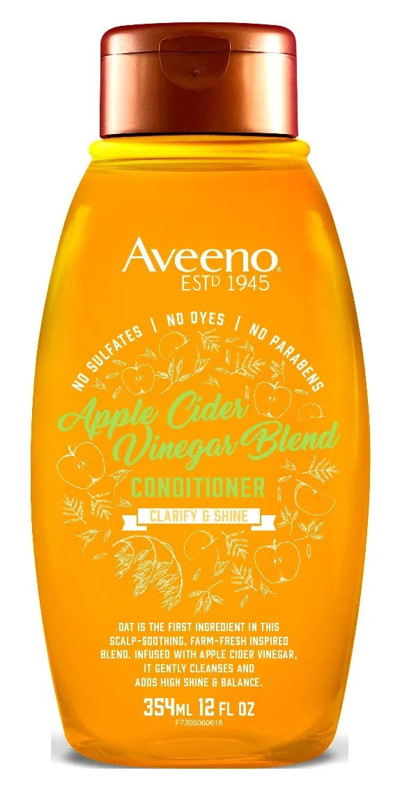 Aveeno Conditioner Apple Cider Vinegar Blend 12 Ounce (Pack of 2)