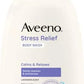 Aveeno Stress Relief Body Wash for Women, Calming Lavender Scent & Prebiotic Oat, Cleanser for Sensitive Dry Skin, Paraben, Dye & Soap-Free, 33 Fl Oz (Pack of 6)