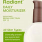 Aveeno Positively Radiant Daily Face Moisturizer with SPF 15 Sunscreen, Hydrating Face Lotion with Soy Extract to Improve Skin Tone and Texture, Hypoallergenic Formula, Oil-Free, 4 Fl Oz (Pack of 12)