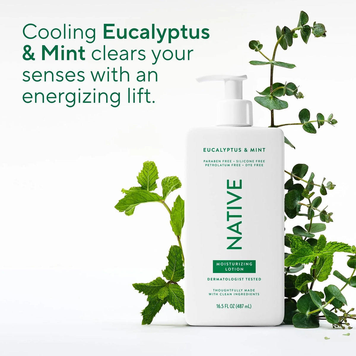 Native Body Lotion Contains Naturally Derived Plant-Based Moisturizers for Women and Men | Restores Dry Skin, Sea Salt & Cedar, 16.5 fl oz