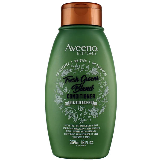 Aveeno Conditioner Fresh Greens Blend 12 Ounce (Thicken) (354ml) (2 Pack)