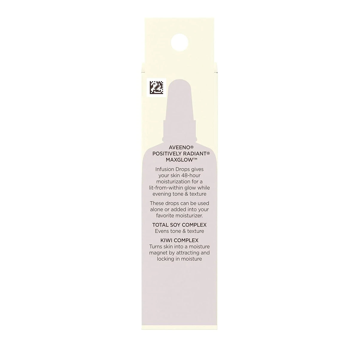 Aveeno Positively Radiant MaxGlow Infusion Drops with Moisture Rich Soy & Kiwi Complex, Hypoallergenic, Non-Comedogenic, Paraben- & Phthalate-Free Moisturizing Facial Serum, 0.17 fl. oz