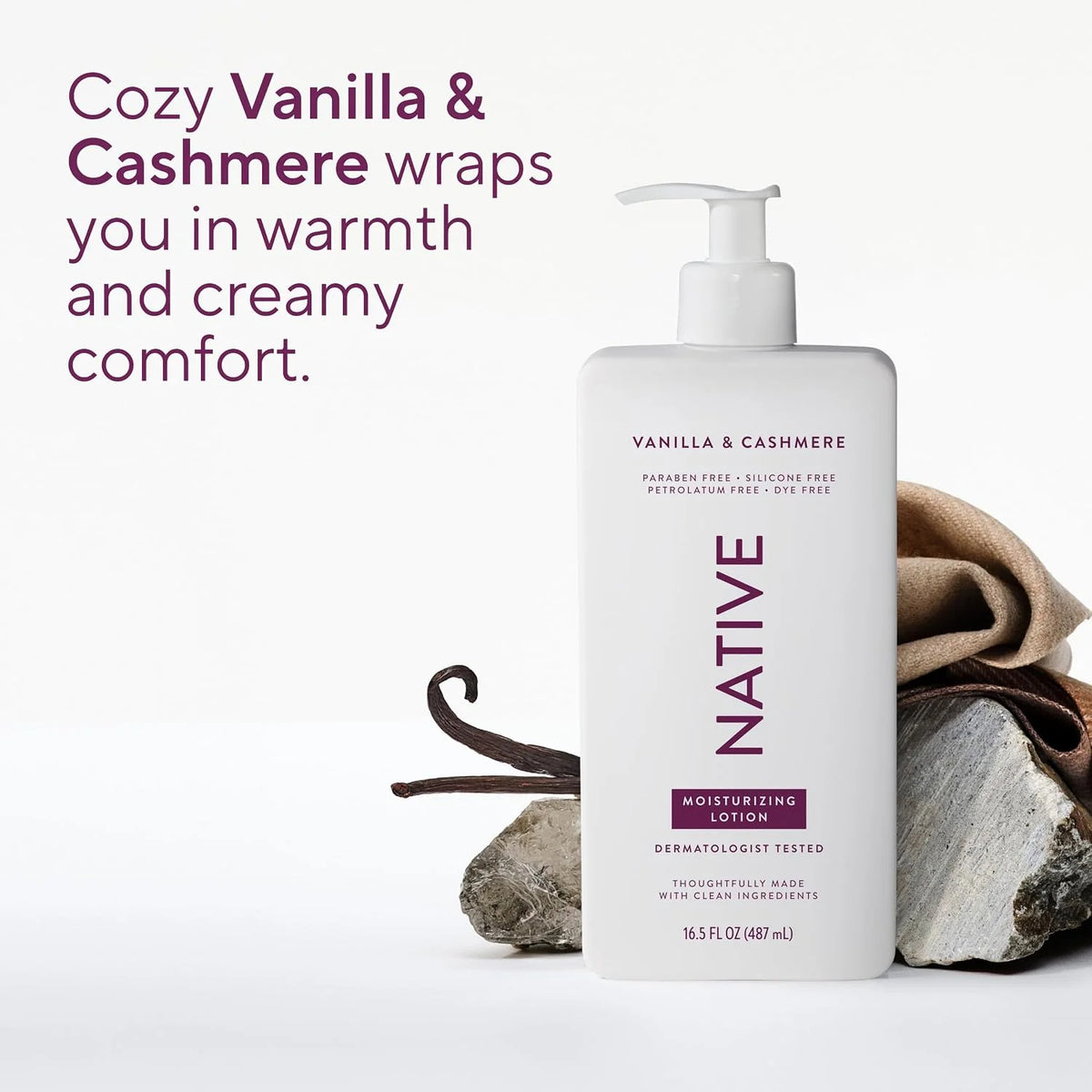 Native Body Lotion Contains Naturally Derived Plant-Based Moisturizers for Women and Men | Restores Dry Skin, Sea Salt & Cedar, 16.5 fl oz