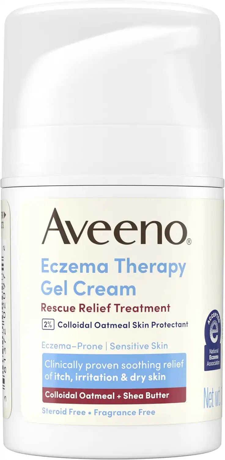 Aveeno Eczema Therapy Rescue Relief Treatment Gel Cream, 1.5 oz, 1.5 Fl Oz (Pack of 12)