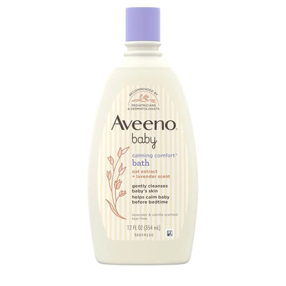 Aveeno Baby Calming Comfort Bath Body & Hair Wash, Lavender, 12 fl. oz