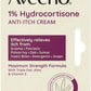 Aveeno Maximum Strength 1% Hydrocortisone Anti-Itch Cream, Triple Oat, Aloe & Vitamin E For Itch Relief From Eczema, Psoriasis, Insect Bites, Poison Ivy, Oak & Sumac & Detergents, 1 oz, 2 Pack