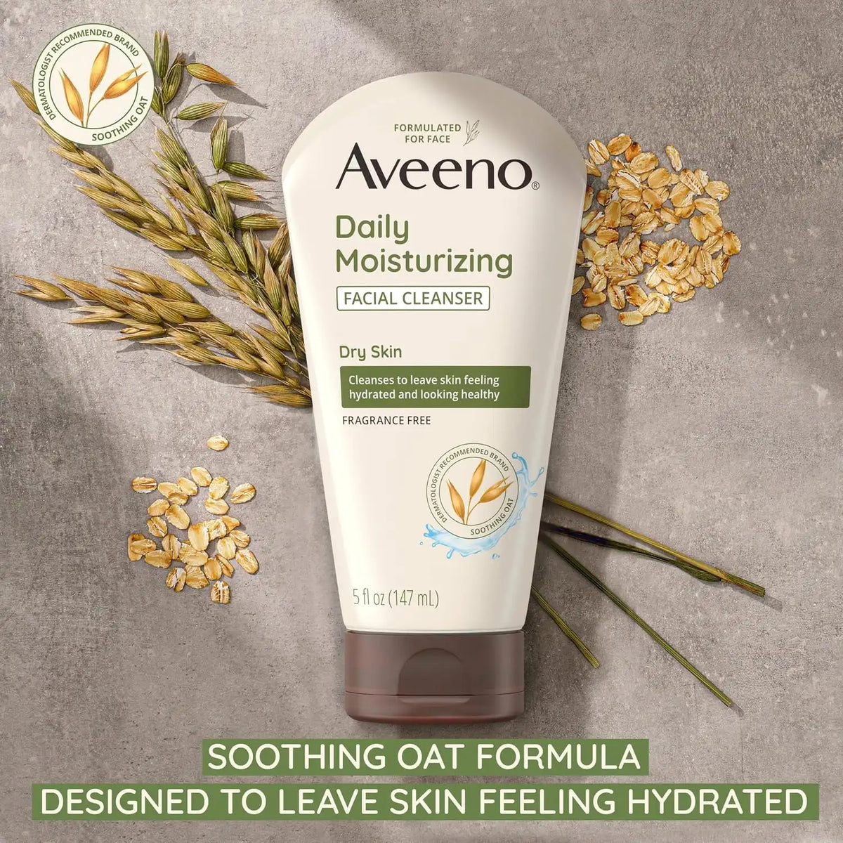 Aveeno Daily Moisturizing Facial Cleanser, 5 fl oz, 3 Pack