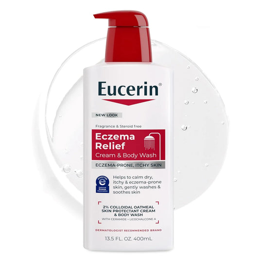 Eucerin Eczema Relief Cream and Body Wash, 13.5 FL OZ
