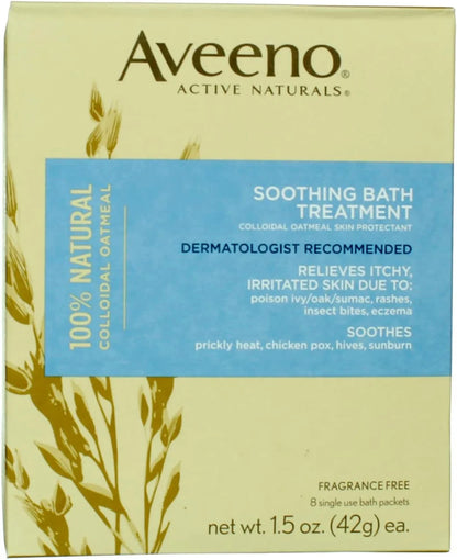Aveeno Soothing Bath Treatment 8 Packets (2 Pack)