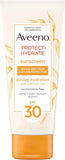 Aveeno Protect + Hydrate SPF 30 Sunscreen Lotion, 3 Fl Oz (Pack of 12)