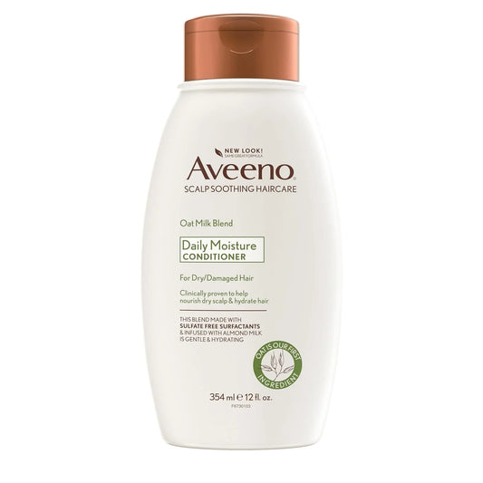 Aveeno Oat Milk Blend Moisturizing Conditioner, Ultra-Hydrating, for Dry, Damaged Hair, 12 fl oz