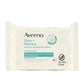 Aveeno Calm + Restore Unscented Makeup Remover Face Wipes, Fragrance Free Facial Cleansing Towelettes with Oat Extract & Calming Feverfew Leave Skin Feeling Soothed, Alcohol Free, 25 ct (Pack of 6)