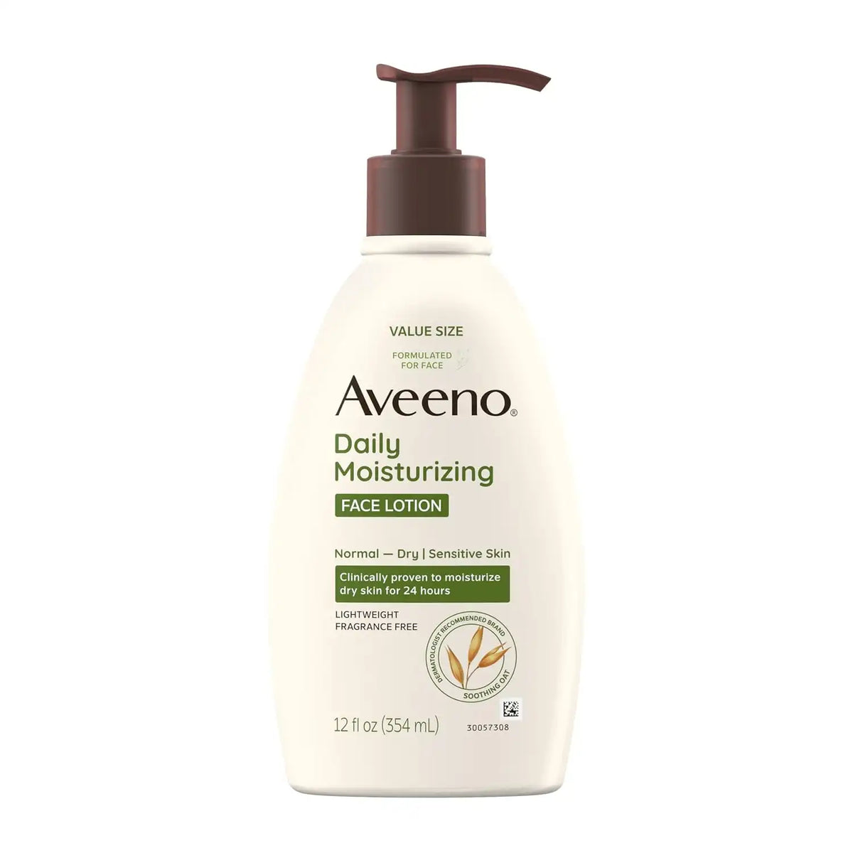 Aveeno Daily Moisturizing Face Lotion, Fragrance Free, 12 fl. oz