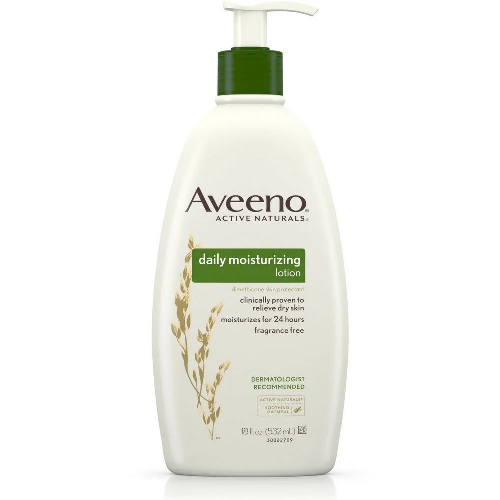 Aveeno Active Naturals Daily Moisturizing Lotion, New 2 Pack Of 20 Fl Ounce Pump, 1 Fl Ounce