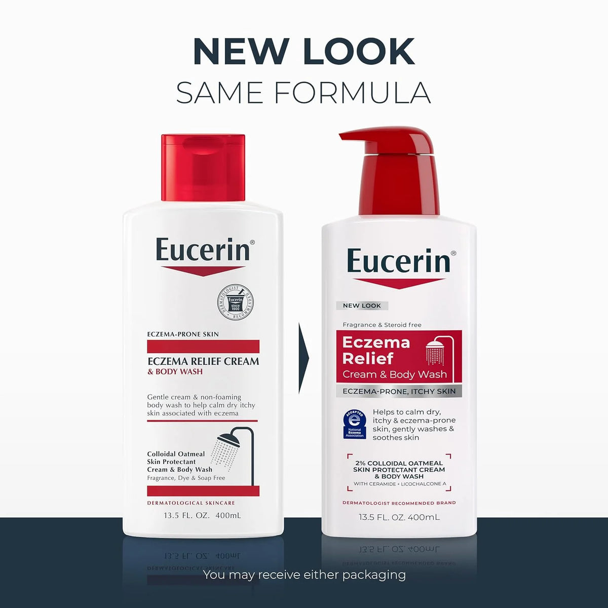 Eucerin Eczema Relief Cream and Body Wash, 13.5 FL OZ