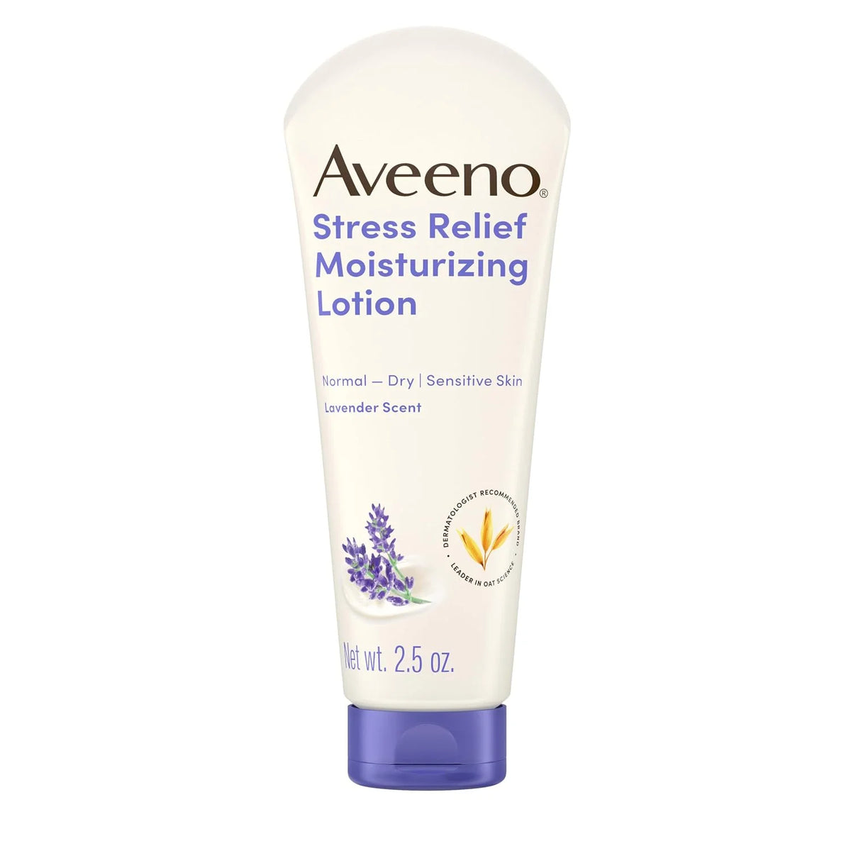 Aveeno Stress Relief Moisturizing Body Lotion, Lavender Scent, 2.5 oz
