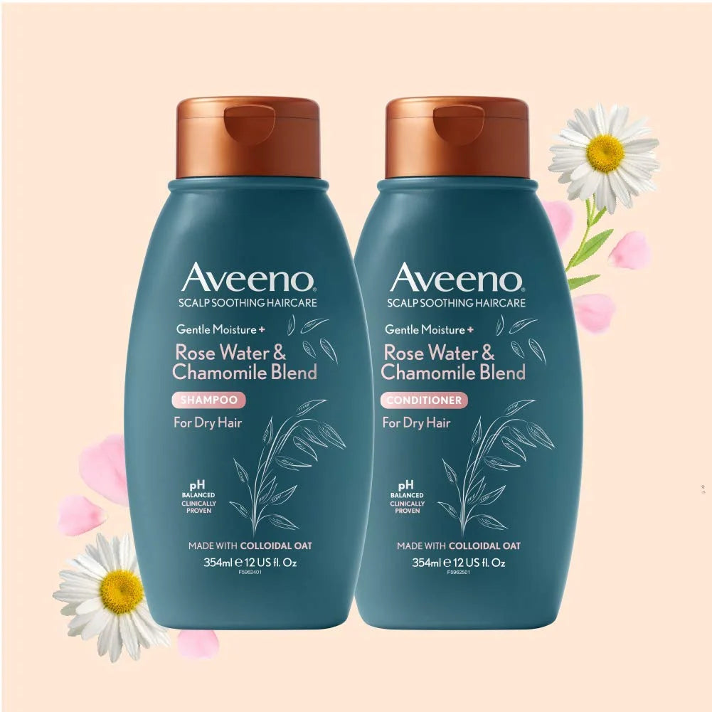 Aveeno Itchy Scalp Shampoo with Rosewater & Chamomile for Dry hair and Scalp 354ml