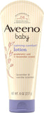 Aveeno Baby Calming Comfort Moisturizing Body Lotion with Relaxing Lavender & Vanilla Scents, Non-Greasy Baby Lotion, Natural Oatmeal & Dimethicone, Paraben- & Phthalate-Free, 8 fl. oz