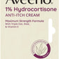 Aveeno Maximum Strength 1% Hydrocortisone Anti-Itch Cream, Triple Oat, Aloe & Vitamin E For Itch Relief From Eczema, Psoriasis, Insect Bites, Poison Ivy, Oak & Sumac & Detergents, 1 oz, 2 Pack