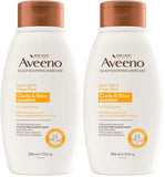 Aveeno Shampoo, 12 Fl Oz, Pack of 2 | Scalp Soothing | Apple Cider Vinegar Blend