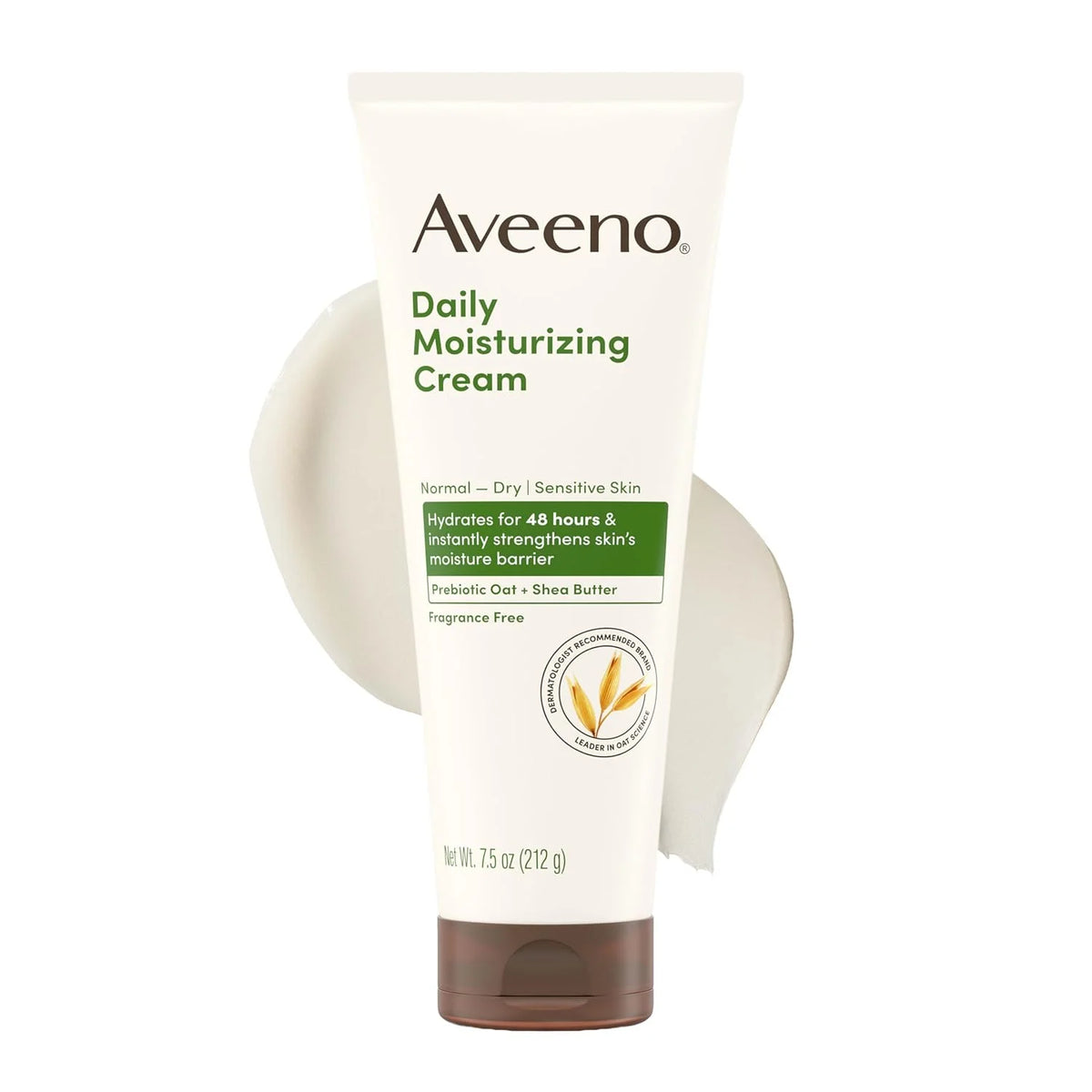 Aveeno Daily Moisturizing Cream, Fragrance-Free, 7.5 oz