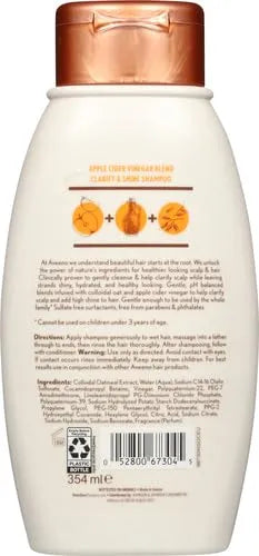 Aveeno Shampoo, 12 Fl Oz, Pack of 2 | Scalp Soothing | Apple Cider Vinegar Blend