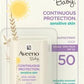 Aveeno Baby Continuous Protection Mineral Sunscreen Stick for Sensitive Skin w/Broad Spectrum SPF 50 Protection for Face&Body, Naturally Sourced 100% Zinc Oxide, Travel Size, 0.47 Ounce (Pack of 12)