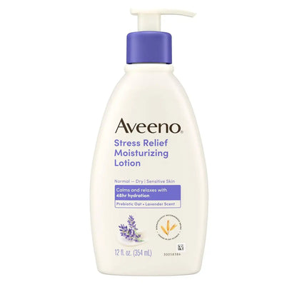 Aveeno Stress Relief Moisturizing Body Lotion, Lavender Scent, 12 fl. oz