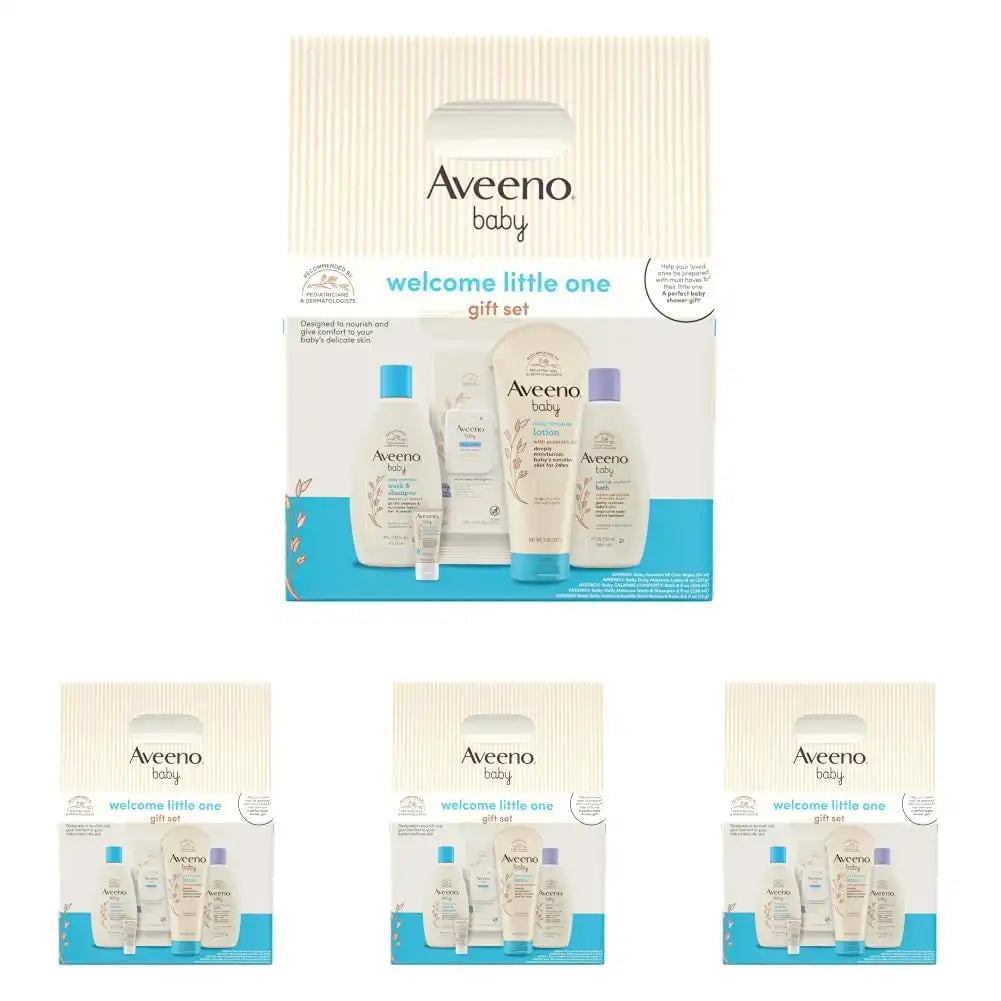 Aveeno Baby Welcome Little One Gift Set, Baby Essentials Items, 7.2 Ounce (Pack of 20)