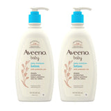 Aveeno Baby Daily Moisture Body Lotion, Fragrance-Free, 18 fl oz, 2 Pack