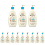Aveeno Baby Gentle Body Wash & Shampoo, 18 Fl Oz (Pack of 12)