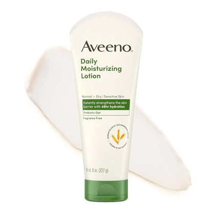 Aveeno Daily Moisturizing Body Lotion, Fragrance-Free, 8 fl. oz