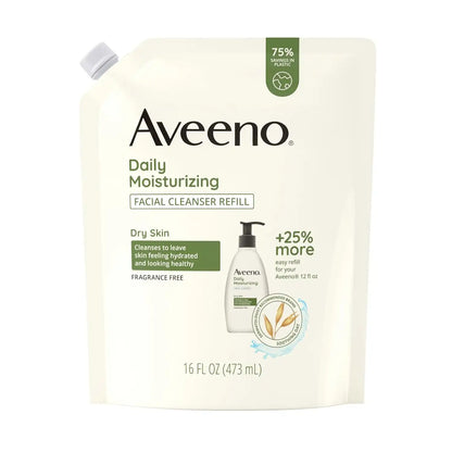 Aveeno Daily Moisturizing Facial Cleanser, Fragrance-Free, 16 fl oz