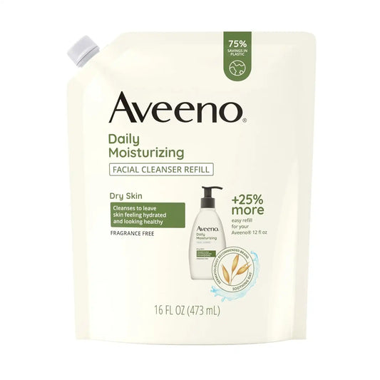 Aveeno Daily Moisturizing Facial Cleanser, Fragrance-Free, 16 fl oz