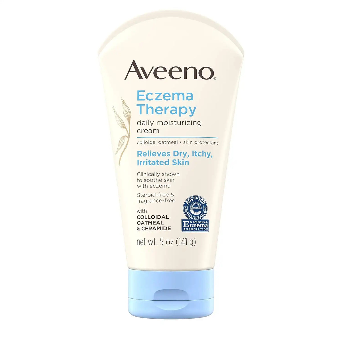 Aveeno Eczema Therapy Daily Moisturizing Cream, 5 Oz (Pack of 12)