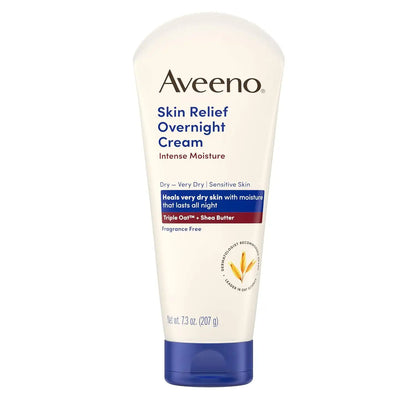 Aveeno Skin Relief Overnight Intense Moisture Cream, 7.3 oz, 3 Pack