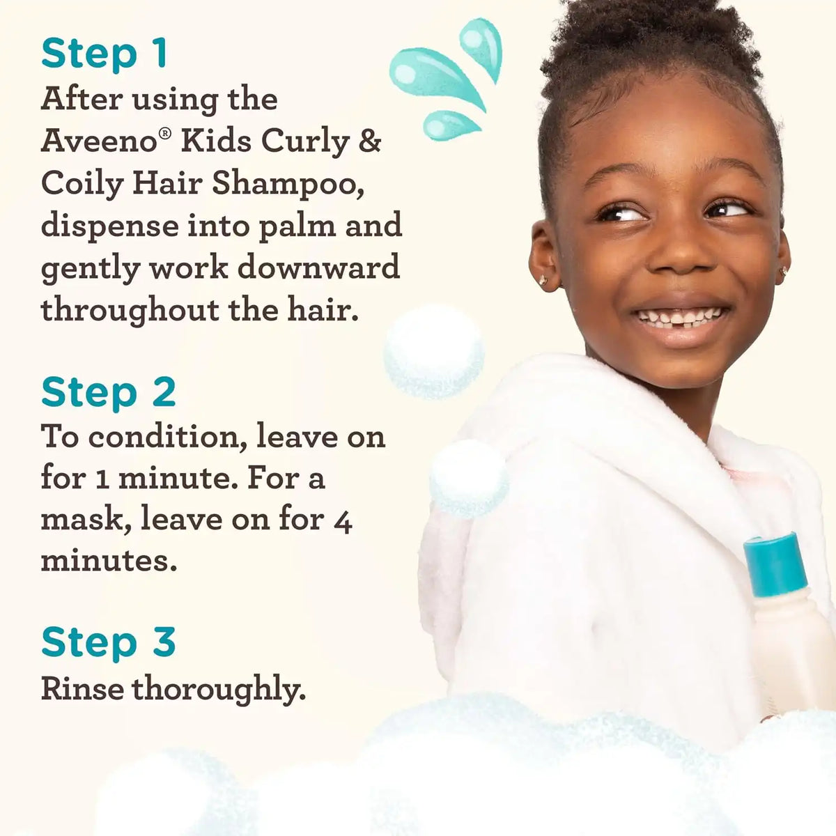 Aveeno Kids Coily Hair Conditioner, 12 fl. oz