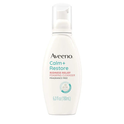 Aveeno Calm + Restore Redness Relief Cleanser, Fragrance Free, 6 fl. oz