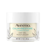 Aveeno Calm + Restore Oat Gel Facial Moisturizer for Sensitive Skin, Lightweight Gel Cream Face Moisturizer with Prebiotic Oat & Feverfew, Hypoallergenic, Fragrance- & Paraben-Free, 1.7 oz (Pack of 5)