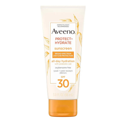 Aveeno Protect + Hydrate SPF 30 Sunscreen Lotion, 3.0 fl. oz