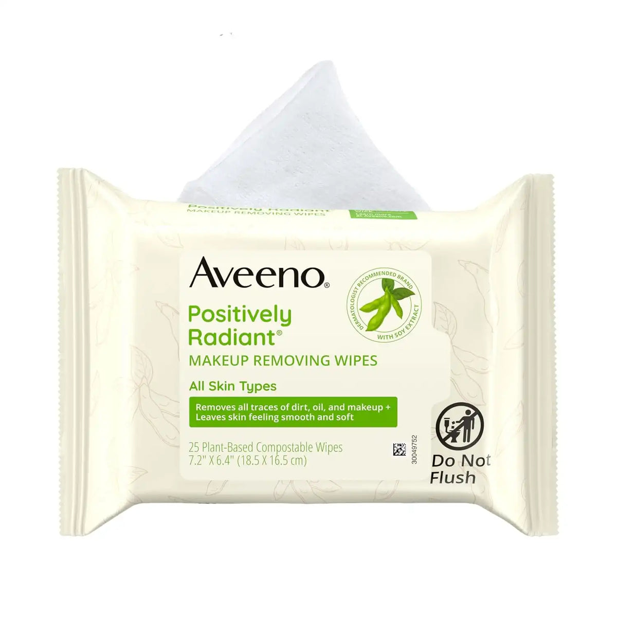 Aveeno Calm + Restore Unscented Makeup Remover Wipes, Fragrance-Free, 25 Ct