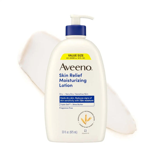 Aveeno Skin Relief Moisturizing Lotion, Fragrance-Free, 33 fl. oz