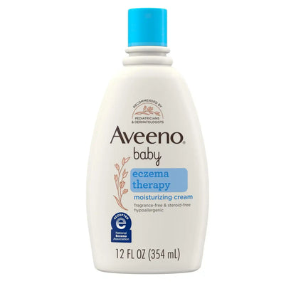 Aveeno Baby Eczema Therapy Moisturizing Cream with Oatmeal, 12 fl. oz