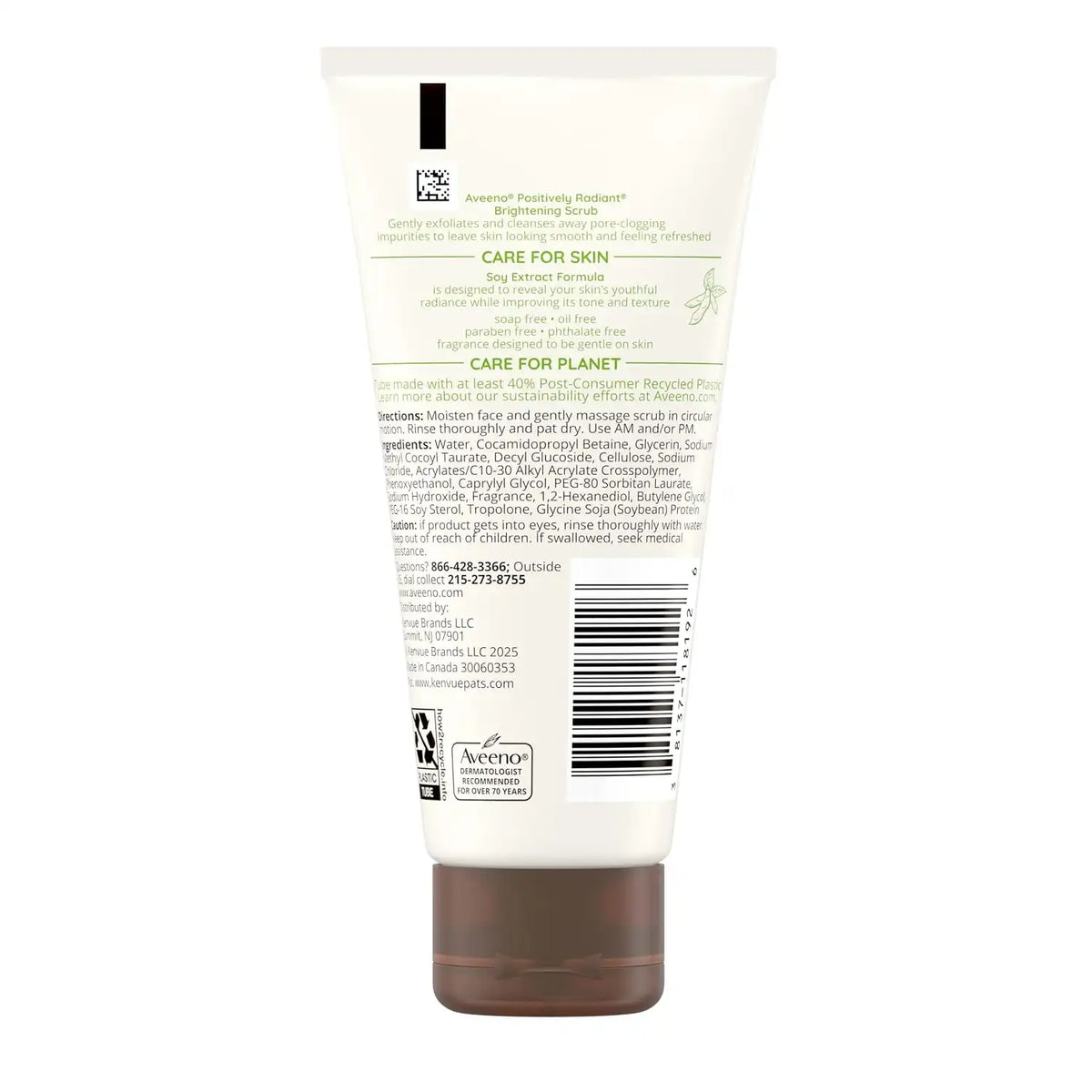 Aveeno Positively Radiant Exfoliating Daily Facial Scrub, 2 oz