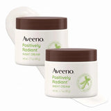 Aveeno Positively Radiant Moisturizing Face & Neck Night Cream with Tone Correcting Soy & Niacinamide,Night Cream Targets Dull Skin-& Evens Skin Tone-& Texture,Hypoallergenic,1.7 oz,(Pack of 2)