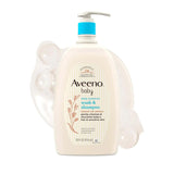 Aveeno Baby Daily Moisture Body Wash & Shampoo with Oat Extract, 33 fl. oz