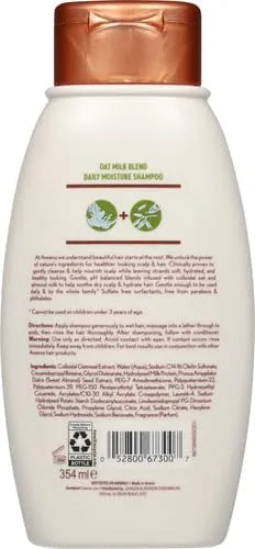 Aveeno Oat Milk Blend Moisturizing Shampoo, Ultra-Hydrating, for Dry, Damaged Hair, 12 Fl Oz (Pack of 4)
