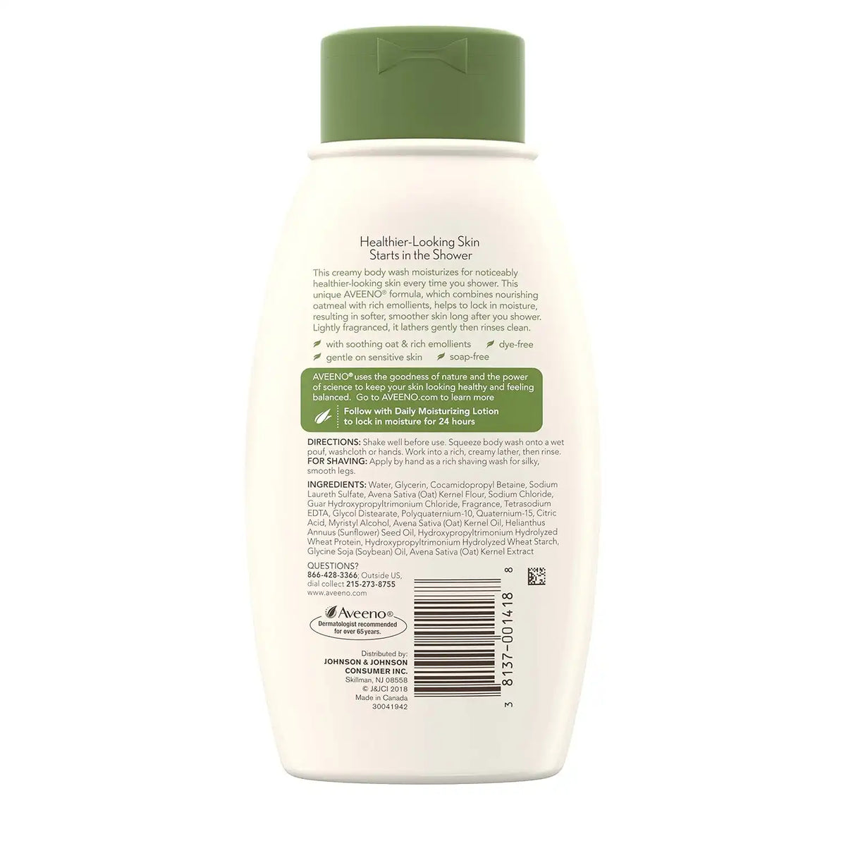 Aveeno Daily Moisturizing Body Wash, 12 Fl Oz