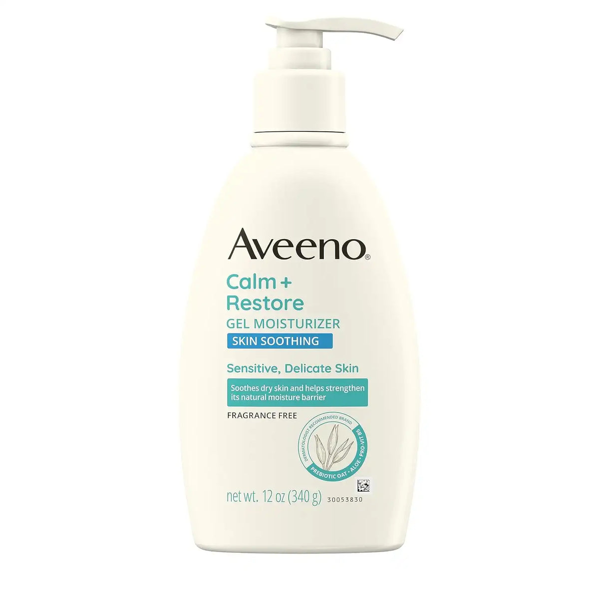 Aveeno Calm + Restore Body Moisturizer Gel, Fragrance Free, 12 oz