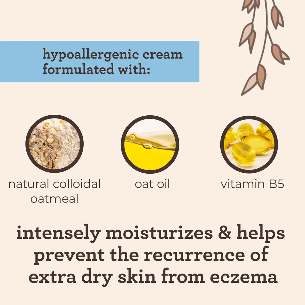 Aveeno Baby Eczema Therapy Moisturizing Cream, Natural Colloidal Oatmeal & Vitamin B5, Baby Cream for Dry, Itchy, Irritated Skin Due to Eczema, Paraben- & Steroid-Free, 12 Ounce (Pack of 12)